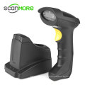 1D high sensitive ccd barcode scanner wireless bar code readers with stand and auto-sensing